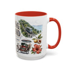 Penang Island Coffee Mug | Malaysia Travel Souvenir | Vintage Illustrated City Gift | 11 oz 15 oz Accent Mug
