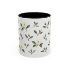 Georgia Sweetbay Magnolia Mug, State Flower Floral Coffee Cup, 11oz Botanical Gift