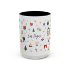 Las Vegas Christmas Mug | Watercolor City Souvenir, Travel Memories (11oz, 15oz)
