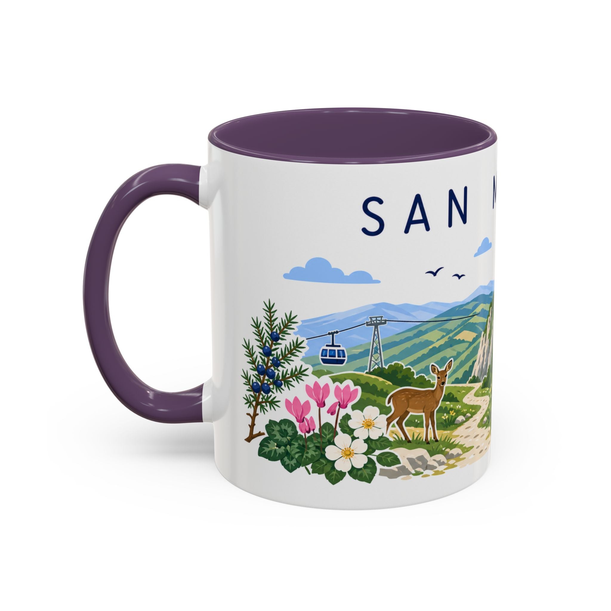San Marino Coffee Mug | Travel Souvenir Accent Mug | Country Gift Ceramic Cup 11oz 15oz