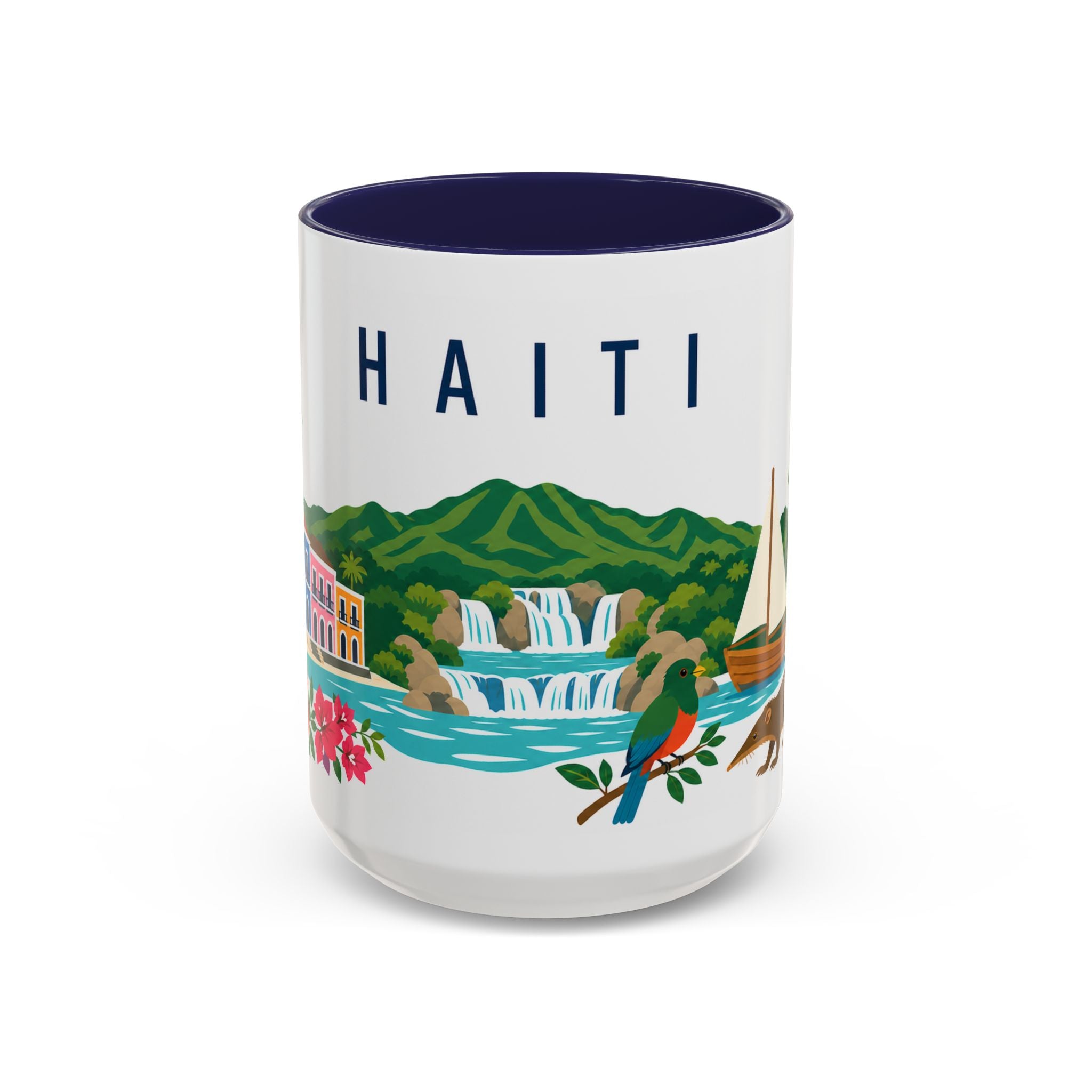Haiti Coffee Mug | Travel Souvenir Accent Mug | Country Gift Ceramic Cup 11oz 15oz