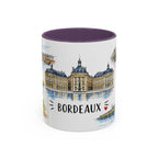 Bordeaux Illustrated Travel Mug | City Souvenir Accent Coffee Mug | 11oz 15oz Ceramic Cup