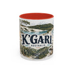 K'gari Mug, Australia Travel Souvenir, Bucket List Gift, Accent Ceramic Coffee Mug 11oz 15oz