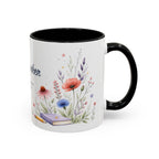 Personalized Kindergarten Teacher Mug | Custom Name Wildflower Rainbow Cup | Back to School Gift