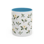 Georgia Sweetbay Magnolia Mug, State Flower Floral Coffee Cup, 11oz Botanical Gift