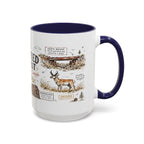 Petrified Forest National Park Coffee Mug | Arizona Painted Desert Fossil Gift | Accent Color Ceramic 11oz 15oz