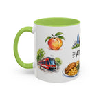 Atlanta Illustrated Travel Mug | City Souvenir Accent Coffee Mug | 11oz 15oz Ceramic Cup