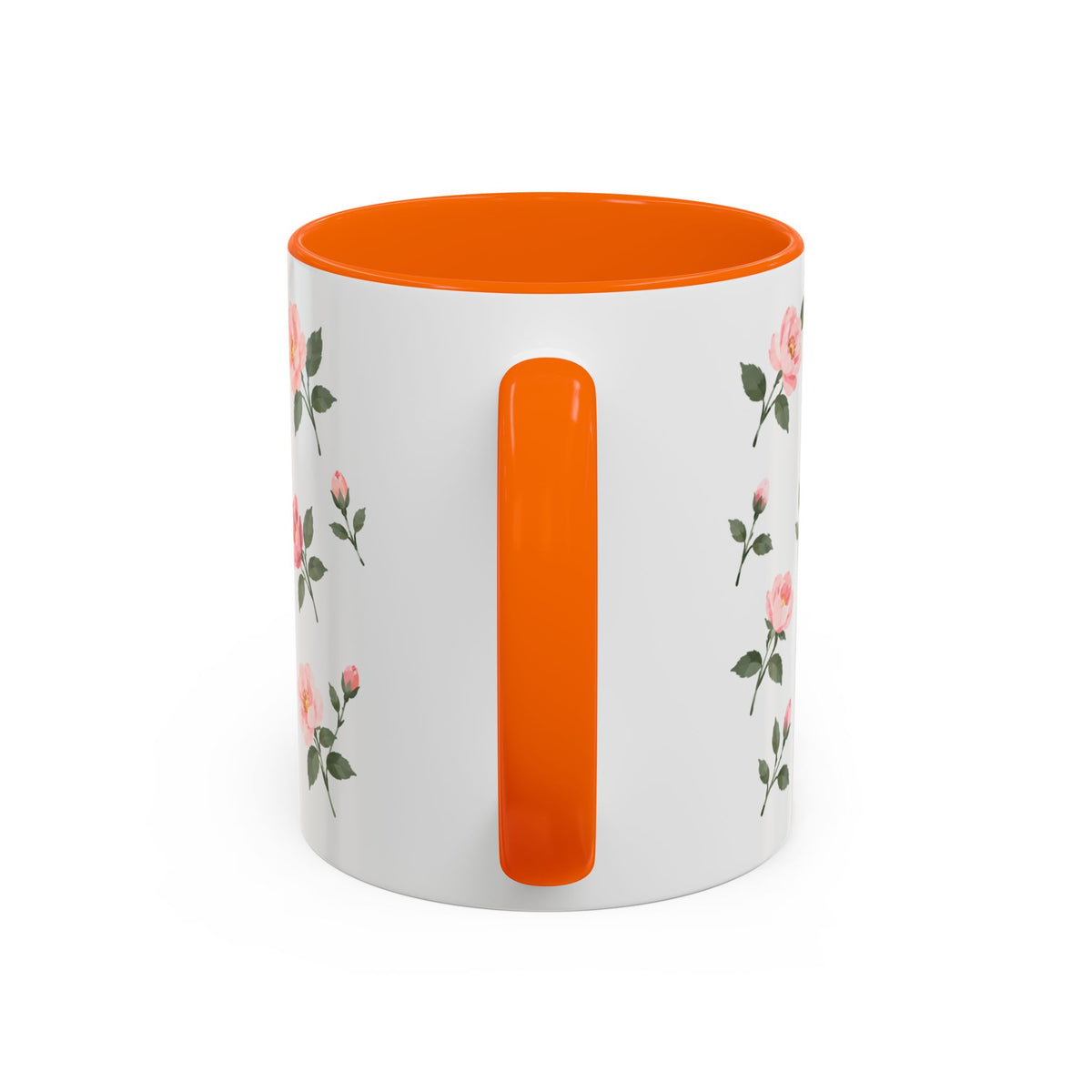 New York Rose Mug, State Flower Floral Coffee Cup, 11oz Botanical Gift