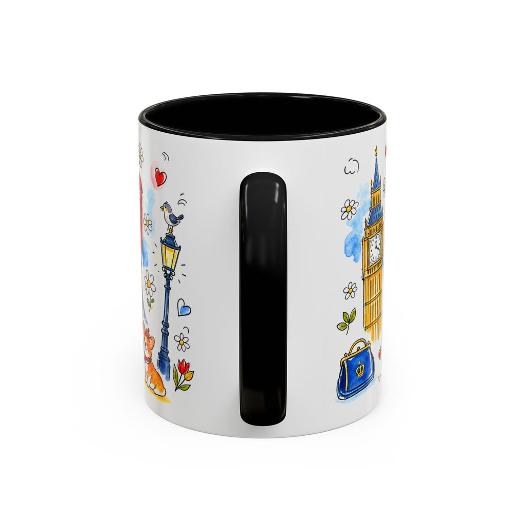 London Travel Mug | European City Souvenir Accent Coffee Mug | 11oz 15oz Ceramic Cup