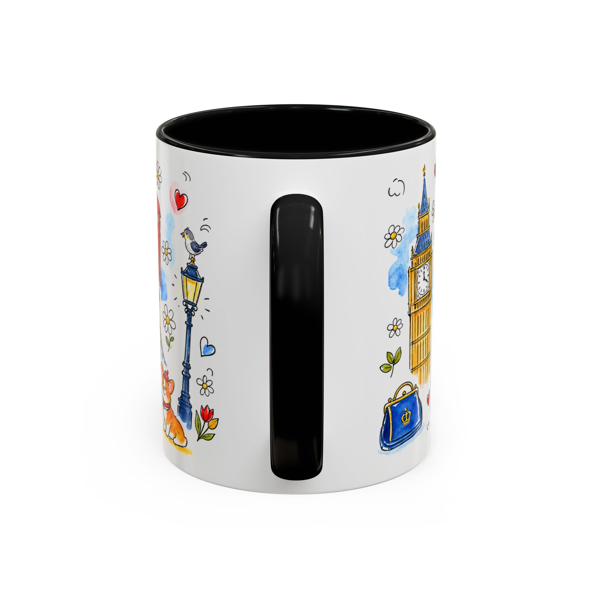 London Travel Mug | European City Souvenir Accent Coffee Mug | 11oz 15oz Ceramic Cup