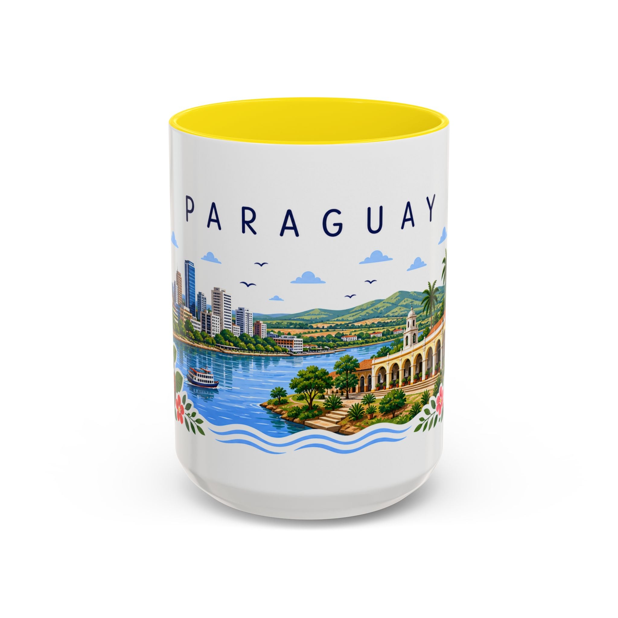Paraguay Coffee Mug | Travel Souvenir Accent Mug | Place Gift Ceramic Cup 11oz 15oz