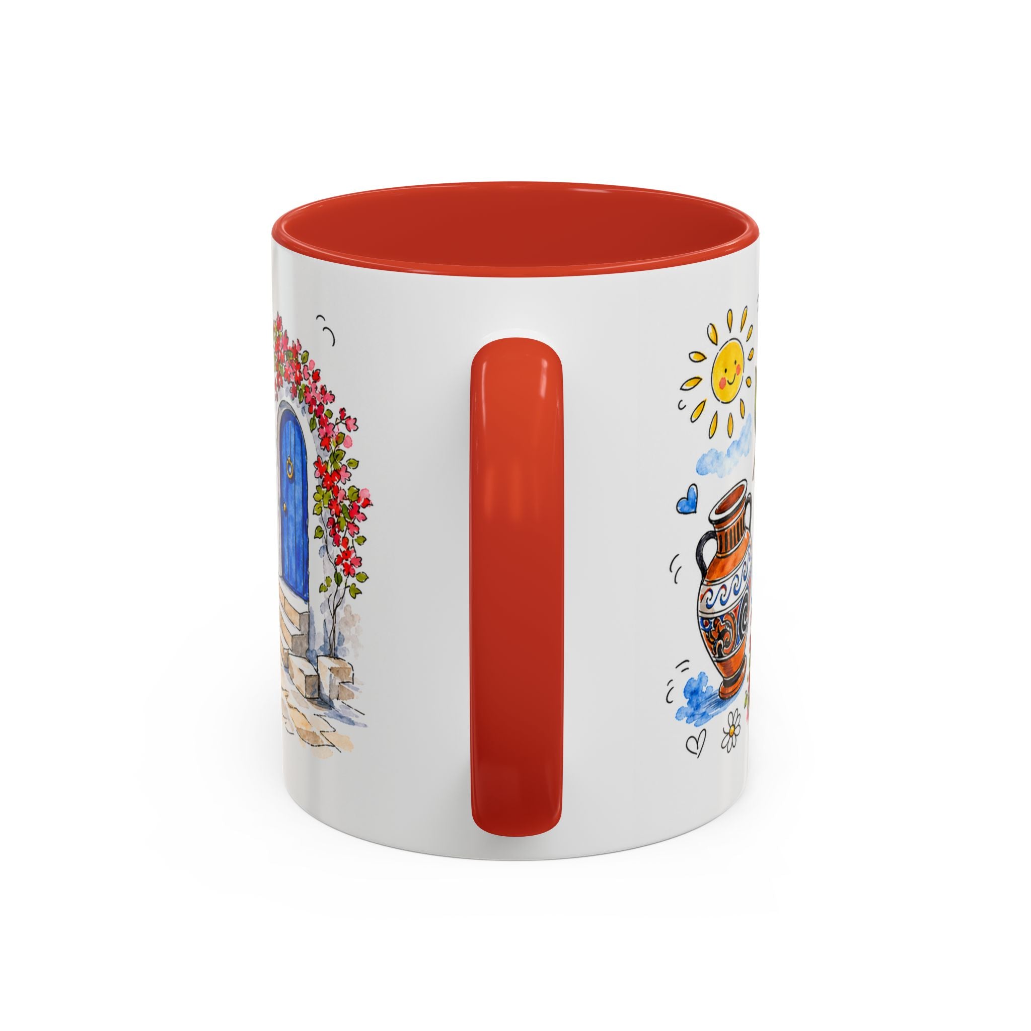 Athens Travel Mug | European City Souvenir Accent Coffee Mug | 11oz 15oz Ceramic Cup