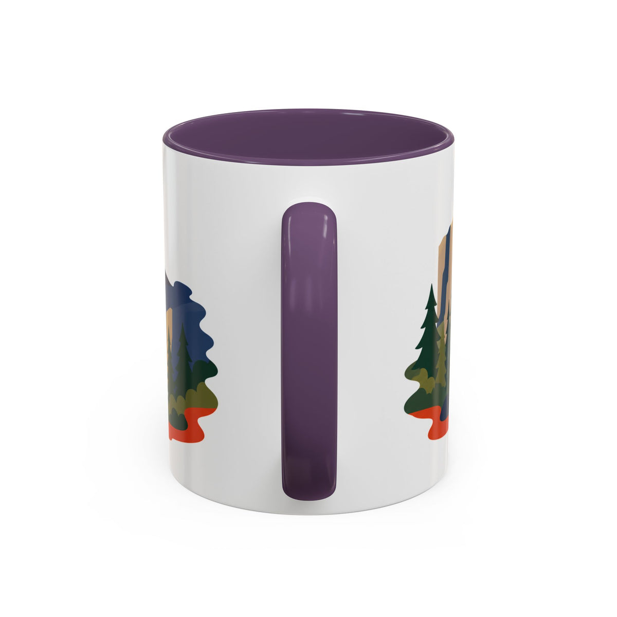 Yosemite Coffee Mug | Travel Destination Souvenir Gift | Accent Color Ceramic 11oz 15oz