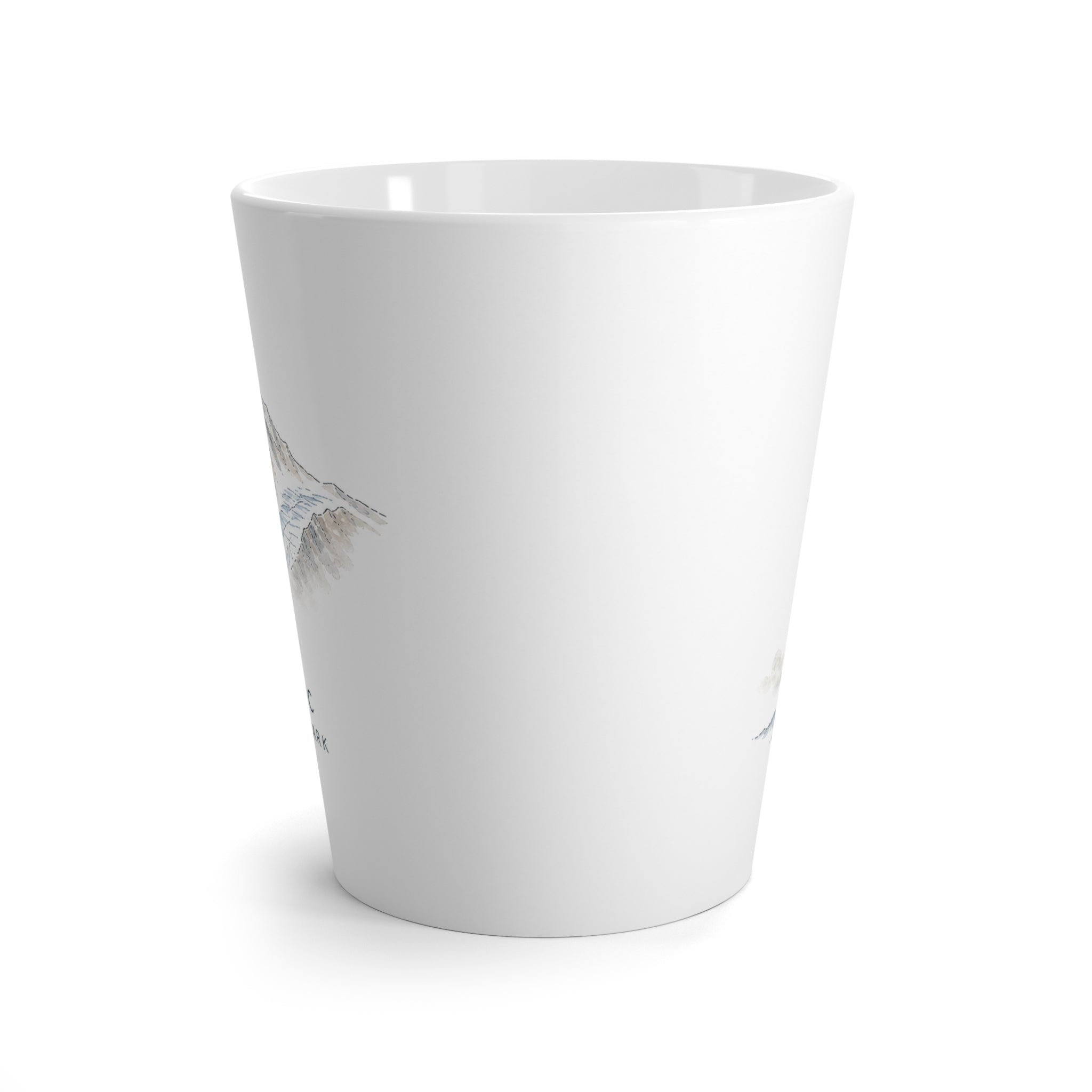 Olympic National Park Latte Mug | Pastel Watercolor Nature Coffee Cup | 12 oz Travel Souvenir Gift