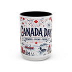 Canada Day Coffee Mug | Canadian Pride Gift | Accent Color Ceramic 11oz 15oz
