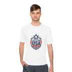 United States Soccer T Shirt, Let's Go USA Fan Tee, Moisture Wicking Sport Shirt