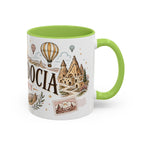 Cappadocia Coffee Mug | Travel Destination Souvenir Gift | Accent Color Ceramic 11oz 15oz