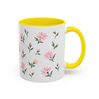 Montana Bitterroot Mug, State Flower Floral Coffee Cup, 11oz Botanical Gift