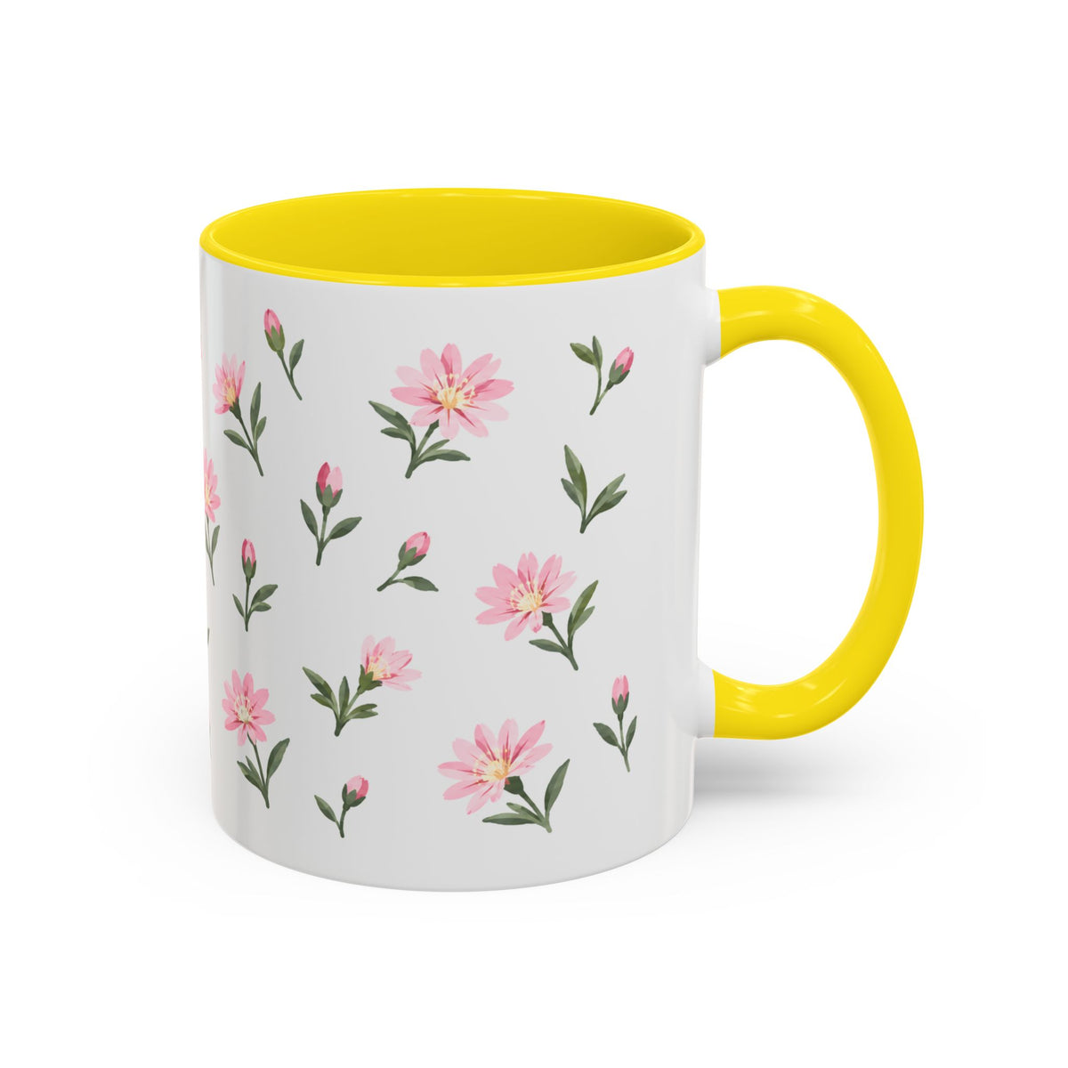 Montana Bitterroot Mug, State Flower Floral Coffee Cup, 11oz Botanical Gift