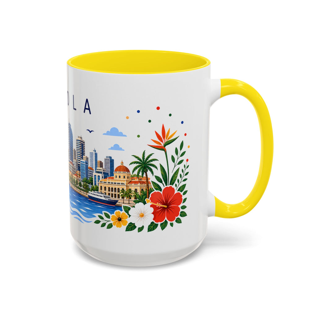 Angola Coffee Mug | Travel Souvenir Accent Mug | Place Gift Ceramic Cup 11oz 15oz