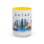 Qatar Coffee Mug | Travel Souvenir Accent Mug | Place Gift Ceramic Cup 11oz 15oz