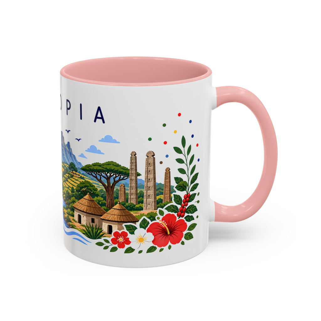 Ethiopia Coffee Mug | Travel Souvenir Accent Mug | Place Gift Ceramic Cup 11oz 15oz