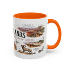 Canyonlands National Park Coffee Mug | Utah Red Rock Desert River Gift | Accent Color Ceramic 11oz 15oz