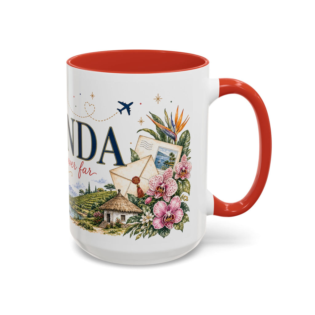 Uganda Home Country Mug | Moving Away Gift | Long Distance Friendship | 11 oz 15 oz Accent Mug