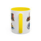 Baltimore Illustrated Travel Mug | City Souvenir Accent Coffee Mug | 11oz 15oz Ceramic Cup