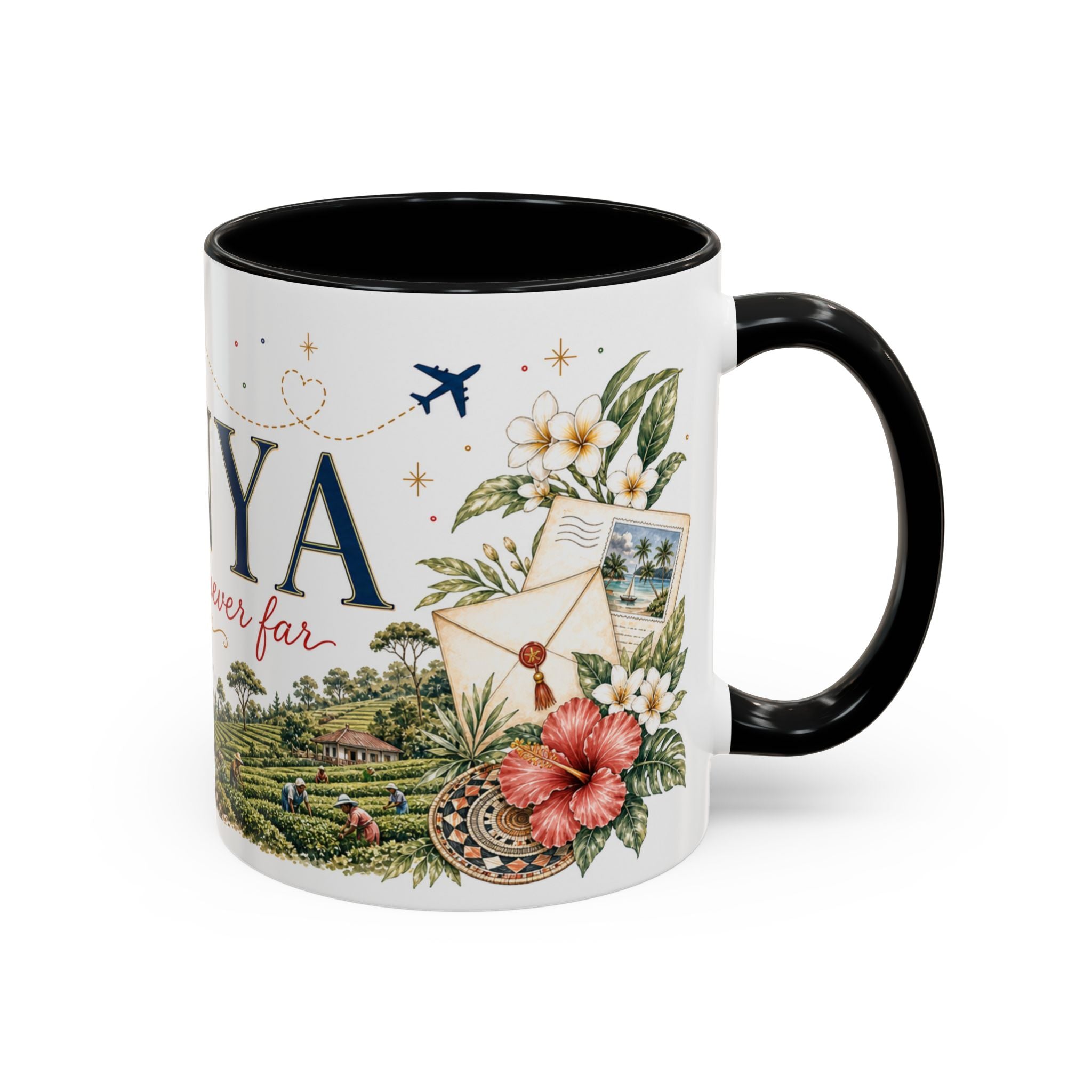Kenya Home Country Mug | Moving Away Gift | Long Distance Friendship | 11 oz 15 oz Accent Mug