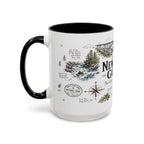 New River Gorge National Park Coffee Mug | West Virginia River Canyon Climbing Gift | Accent Color Ceramic 11oz 15oz