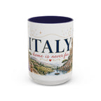 Italy Home Country Mug | Moving Away Gift | Long Distance Friendship | 11 oz 15 oz Accent Mug