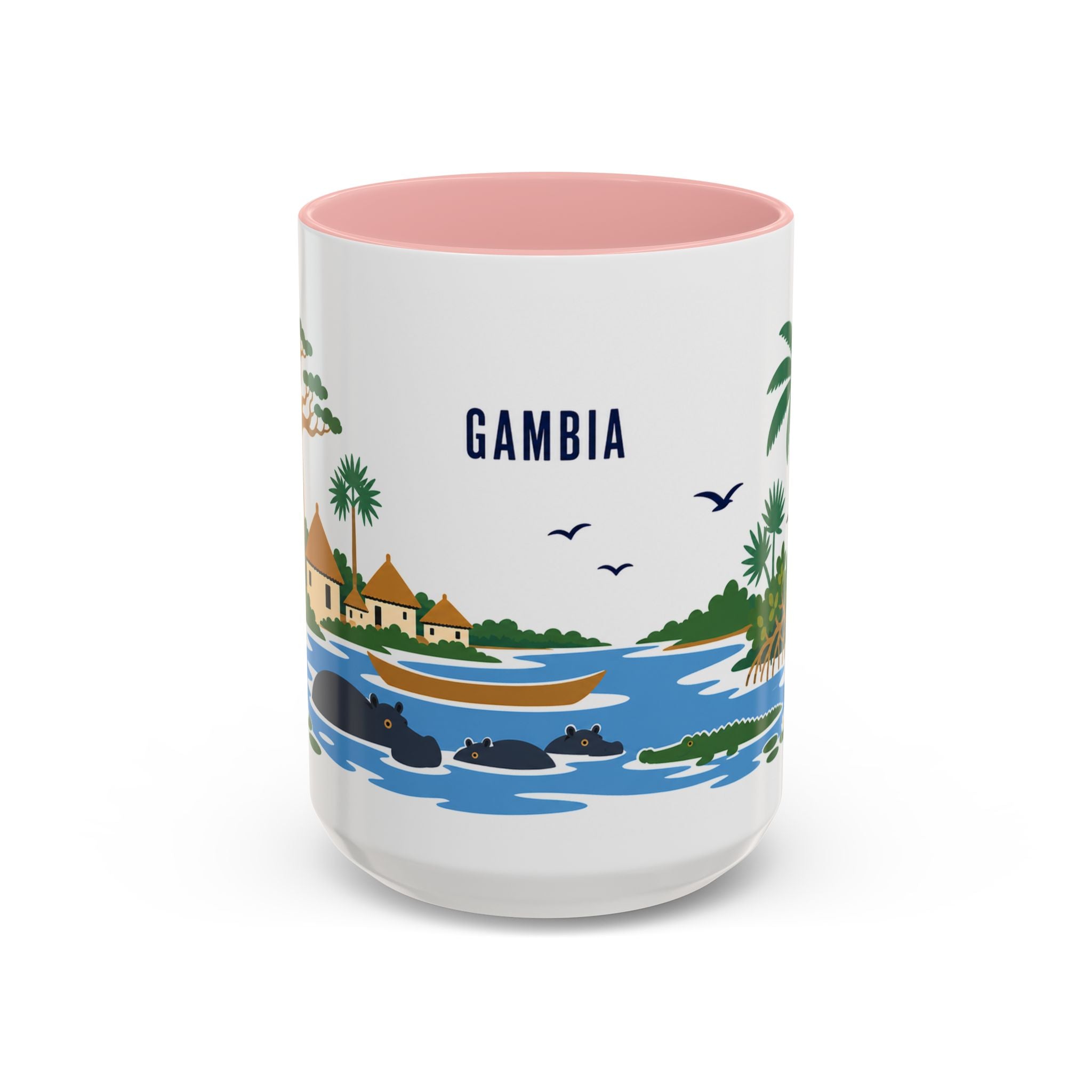 Gambia Coffee Mug | Travel Souvenir Accent Mug | Country Gift Ceramic Cup 11oz 15oz