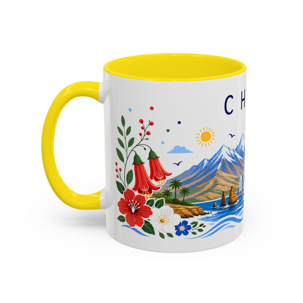 Chile Coffee Mug | Travel Souvenir Accent Mug | Place Gift Ceramic Cup 11oz 15oz