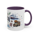 Karachi Coffee Mug | Pakistan Souvenir Travel Gift | Accent Color Ceramic 11oz 15oz