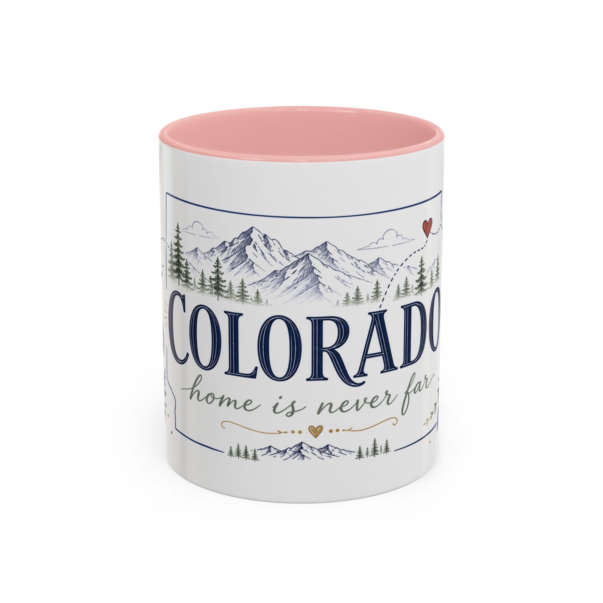 Colorado State Mug | Rocky Mountain Botanical Design | Moving Away Gift