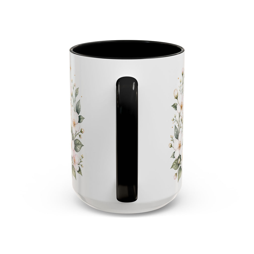 Massachusetts State Map Mug | Coastal Scene, Botanical Accents (11oz, 15oz)