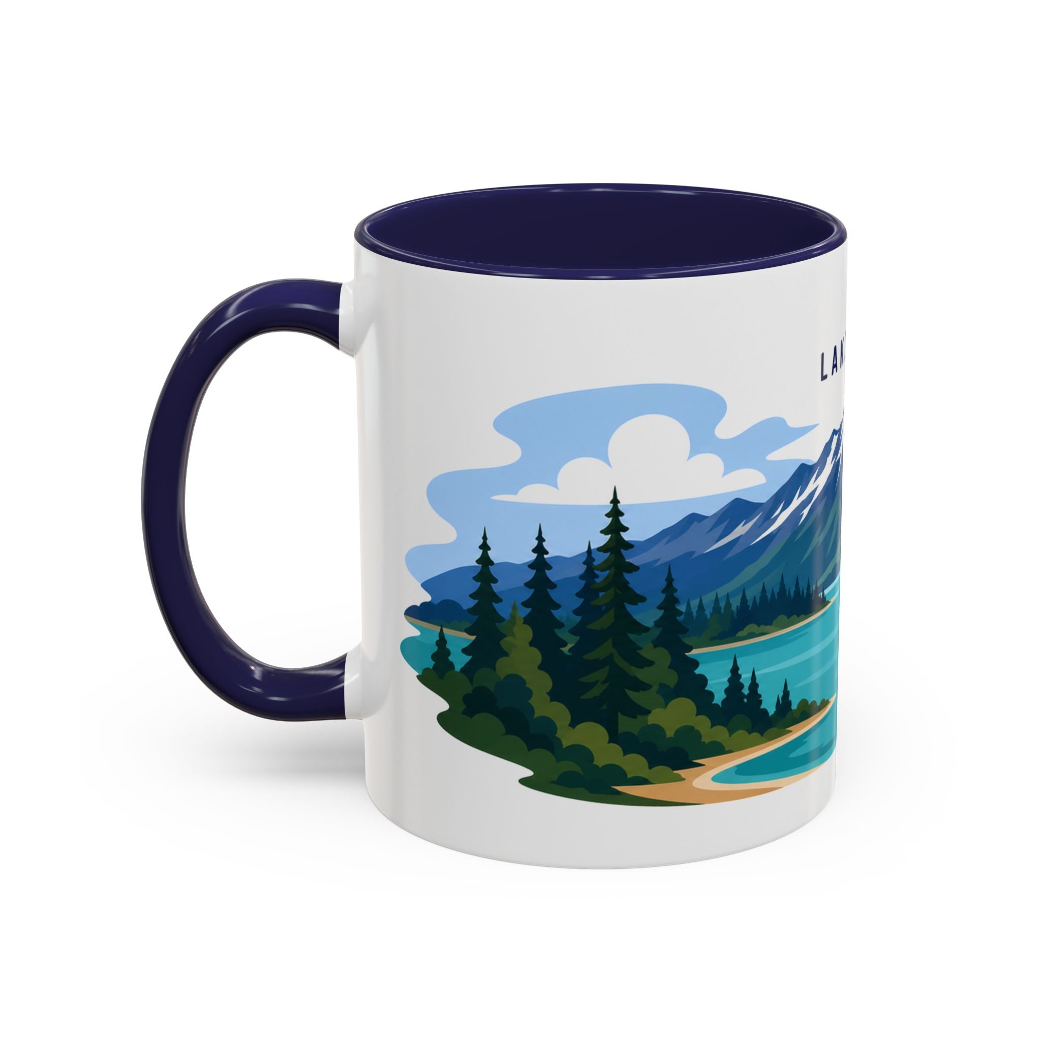 Lake Clark National Park Coffee Mug | Solid Color Block Park Souvenir | 11oz 15oz Accent Mug