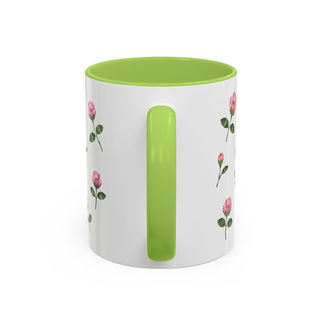 Vermont Red Clover Mug, State Flower Floral Coffee Cup, 11oz Botanical Gift