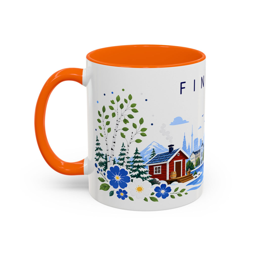 Finland Coffee Mug | Travel Souvenir Accent Mug | Place Gift Ceramic Cup 11oz 15oz