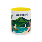 Guadeloupe Coffee Mug | Travel Souvenir Accent Mug | Country Gift Ceramic Cup 11oz 15oz