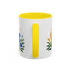 Virgo Zodiac Coffee Mug | Maiden and Wheat Design | Astrology Birthday Gift | 11 oz 15 oz Ceramic Accent Mug