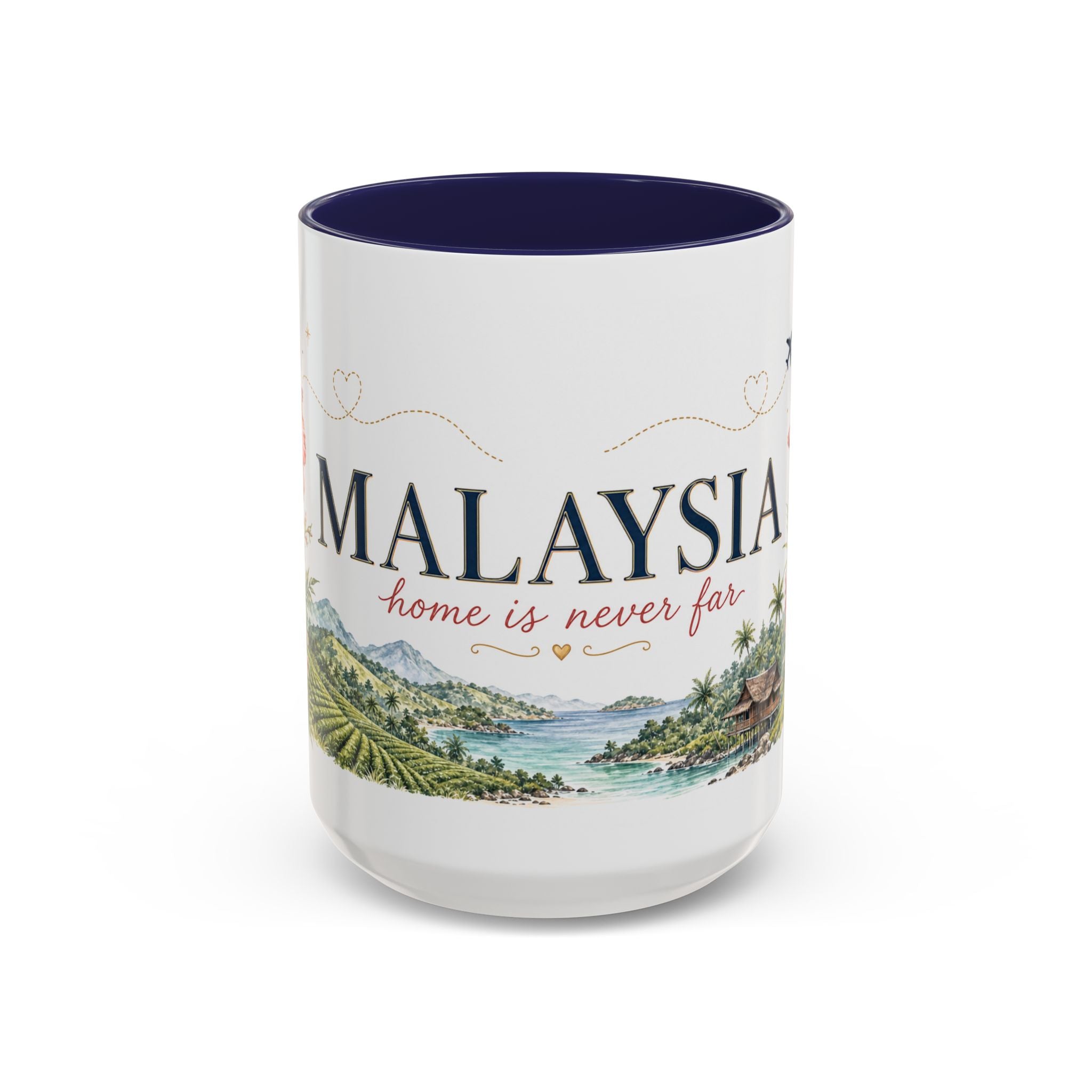 Malaysia Home Country Mug | Moving Away Gift | Long Distance Friendship | 11 oz 15 oz Accent Mug