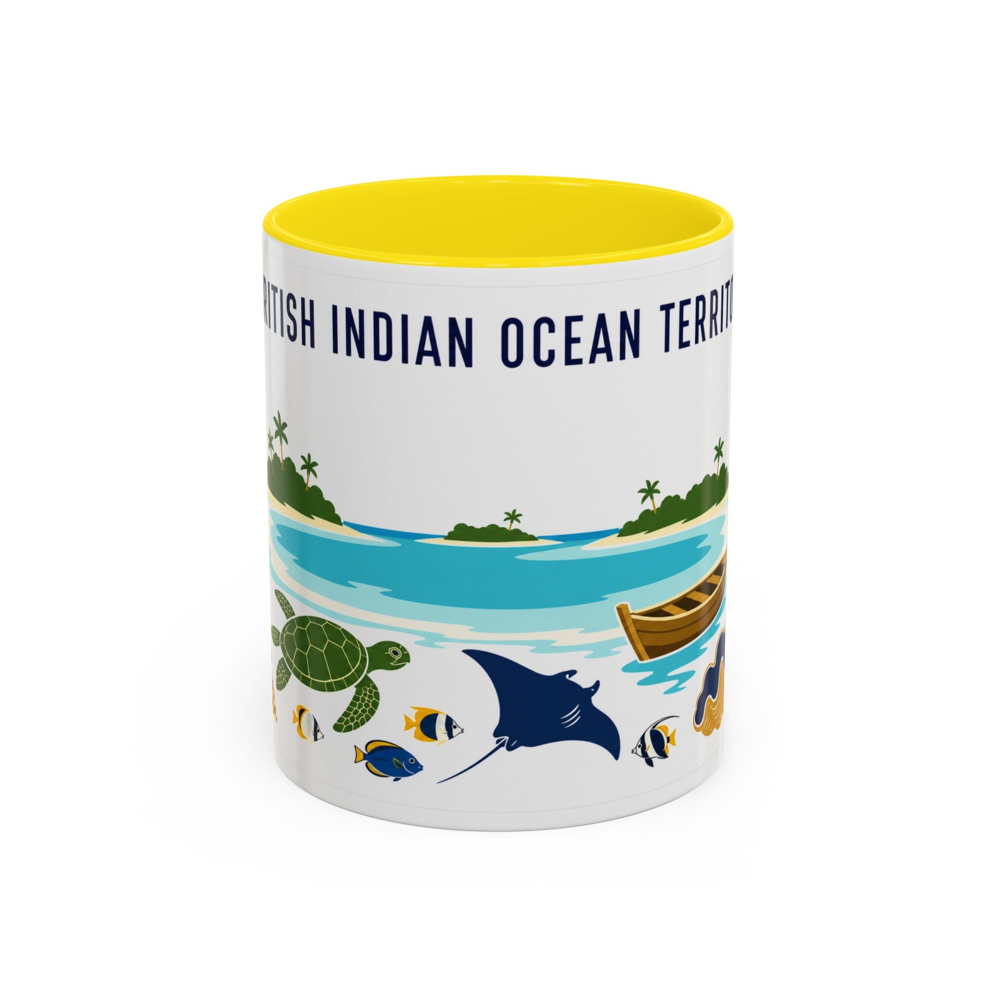 British Indian Ocean Territory Coffee Mug | Travel Souvenir Accent Mug | Country Gift Ceramic Cup 11oz 15oz