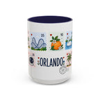 Orlando Coffee Mug | Postage Stamp Collage Mug | Travel Souvenir Accent Cup 11oz 15oz