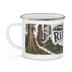 Redwood National Park Vintage Enamel Camping Mug | 12oz National Park Hiking Gift