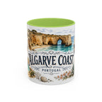 Algarve Coast Mug, Portugal Travel Souvenir, Bucket List Gift, Accent Ceramic Coffee Mug 11oz 15oz