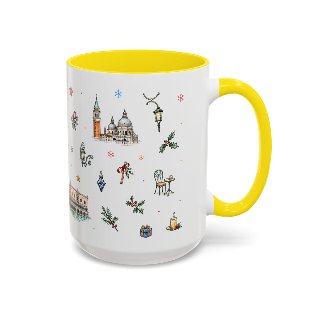 Venice Christmas Mug | Watercolor City Souvenir, Travel Memory Cup