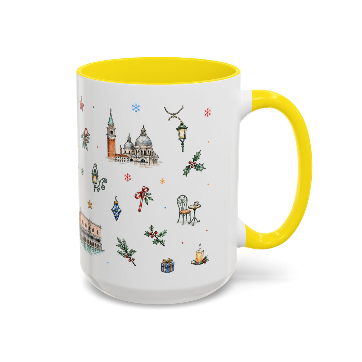 Venice Christmas Mug | Watercolor City Souvenir, Travel Memory Cup