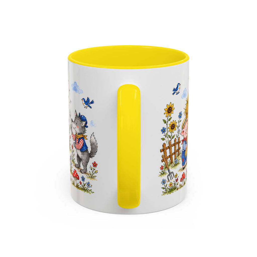 Three Little Pigs Mug | Storybook Fairy Tale Accent Coffee Mug | EveryLegend
